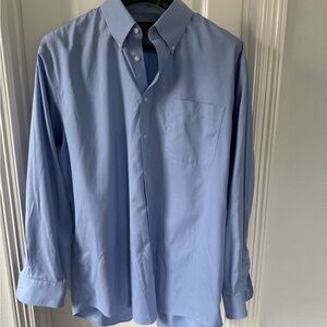 Nordstrom Men’s Shop Classic Blue Button-Down Shirt